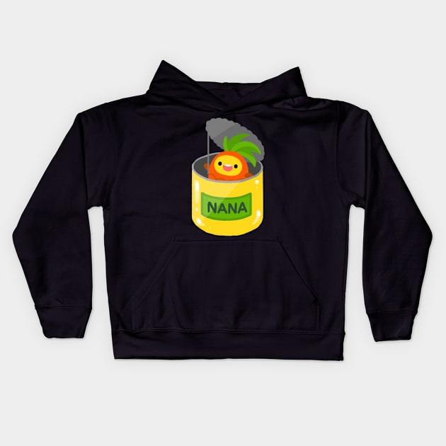 Pineapple NANA - can Kids Hoodie by pikaole